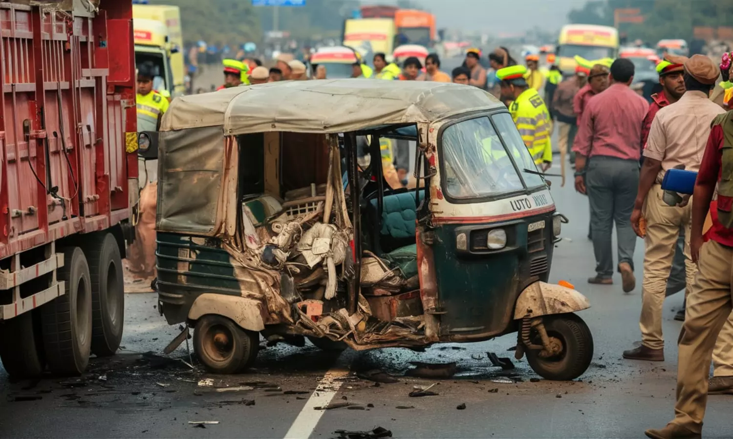 Auto rickshaw rams into truck; 7 die, 6 wounded in Madhya Pradesh