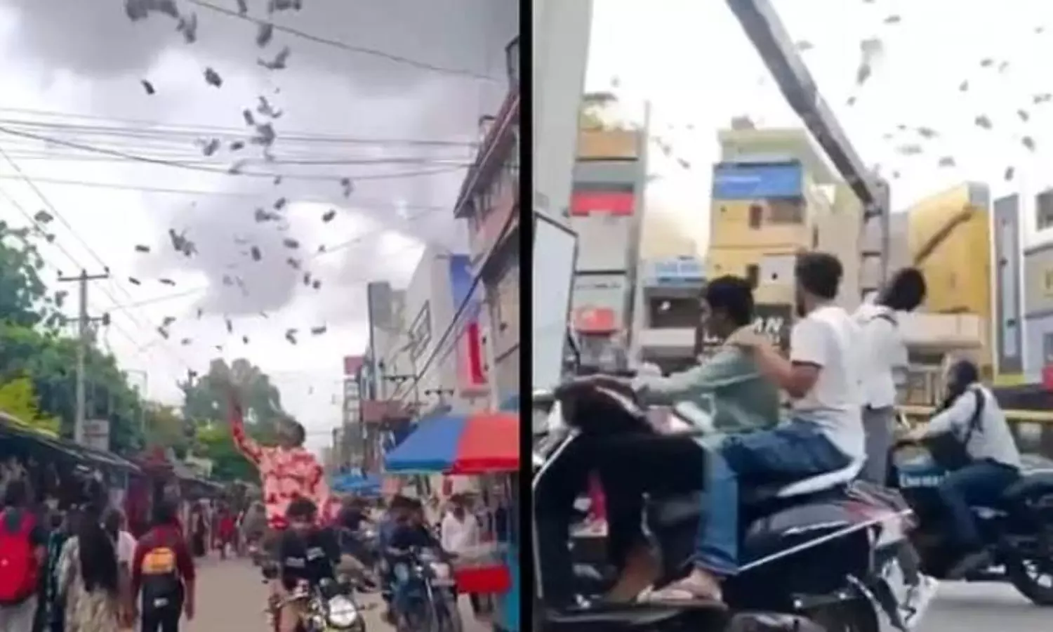 YouTuber booked for throwing money in air on Hyderabad streets