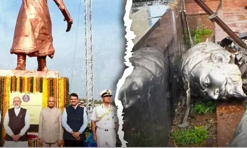 Sculptor and consultant booked after Chhatrapati Shivaji statue collapse