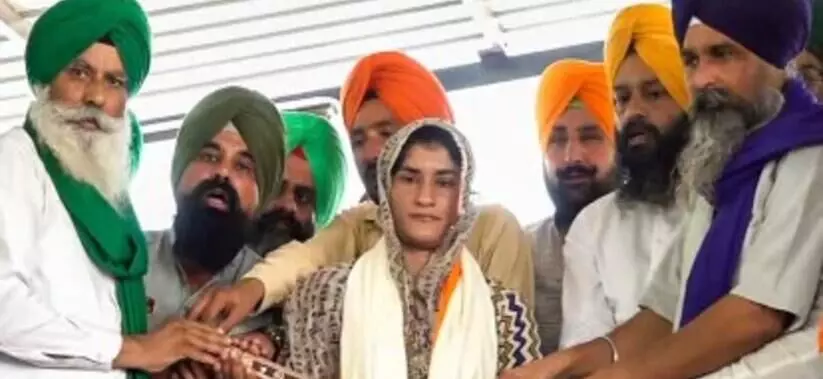 ‘They must get their rights’: Vinesh Phogat at farmers’ protest