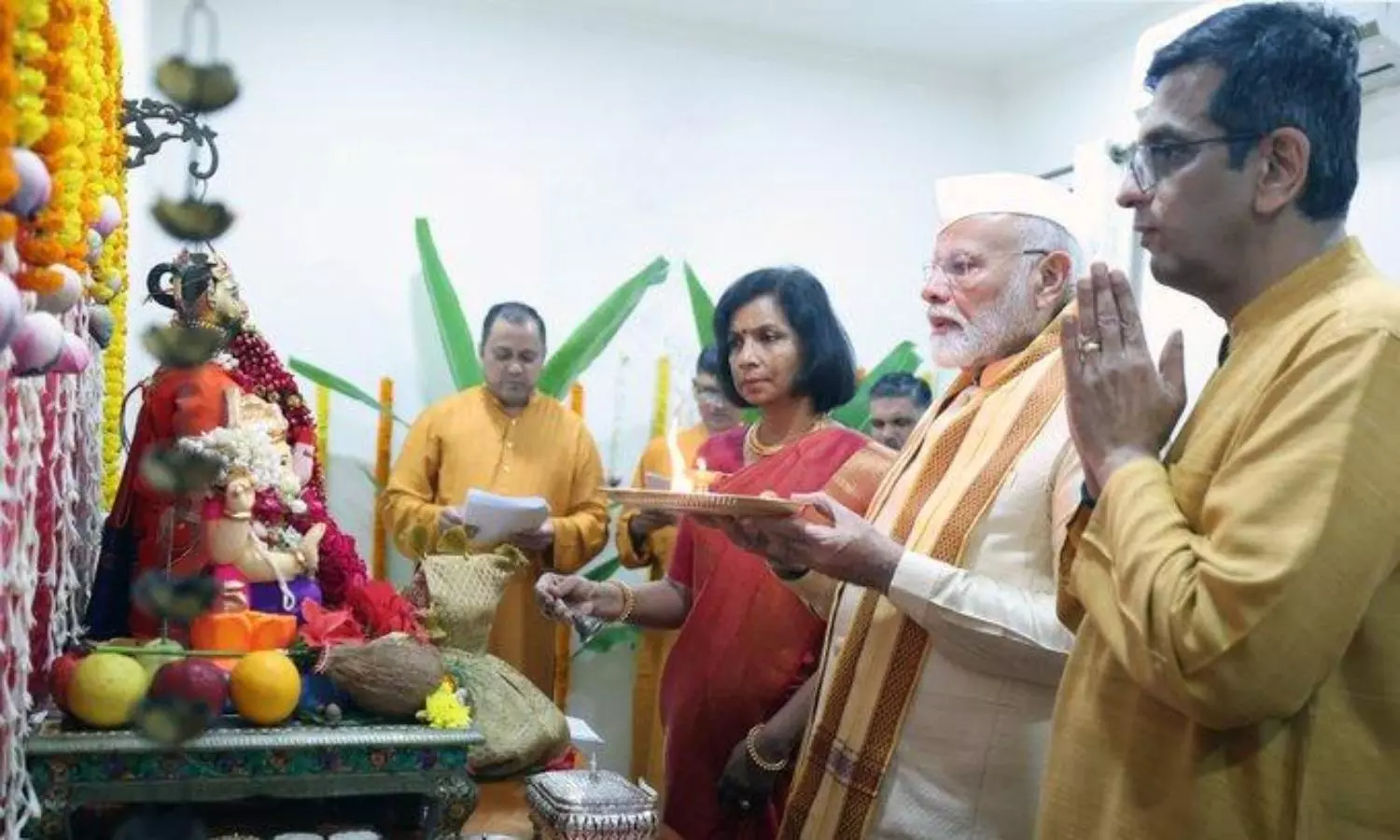 PM Modi at CJI’s Puja: bonhomie between judiciary and executive condemned