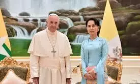 Pope extends asylum to Myanmar’s detained Suu Kyi