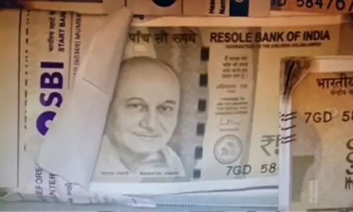 Actor Anupam Khers face on fake currency notes seized in Gujarat