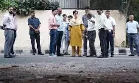 CM Atishi inspects roads for a pothole-free Delhi.