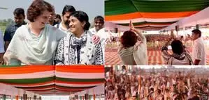 Haryana polls: Priyanka campaigns for Vinesh Phogat in Julana