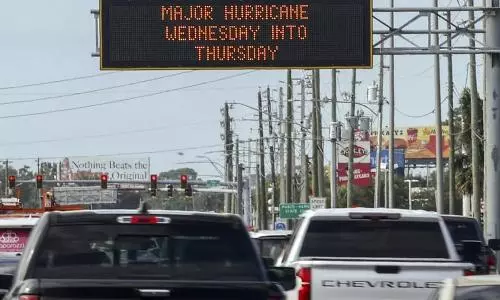 Tampa Bay residents flee as Hurricane Milton eyes landfall at Florida coast