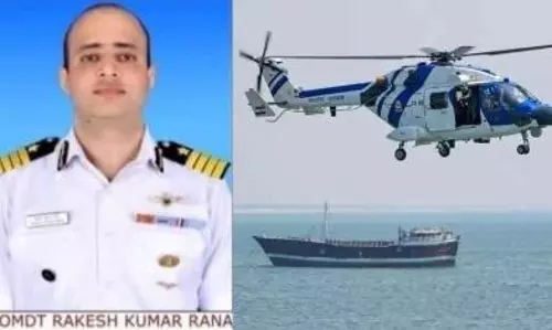 Missing pilot’s body found off Gujarat coast a month after chopper crash