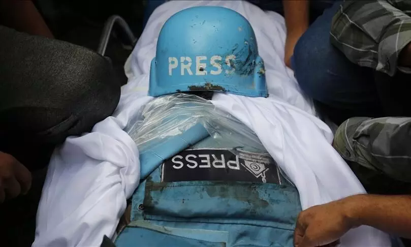 Israel war on Palestine that has seen most journalists killed in a year