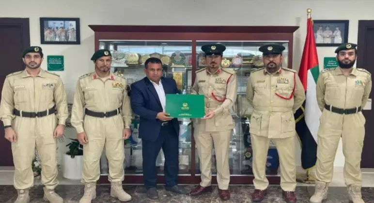 Dubai taxi driver honoured by police for returning Dh1M in lost valuables