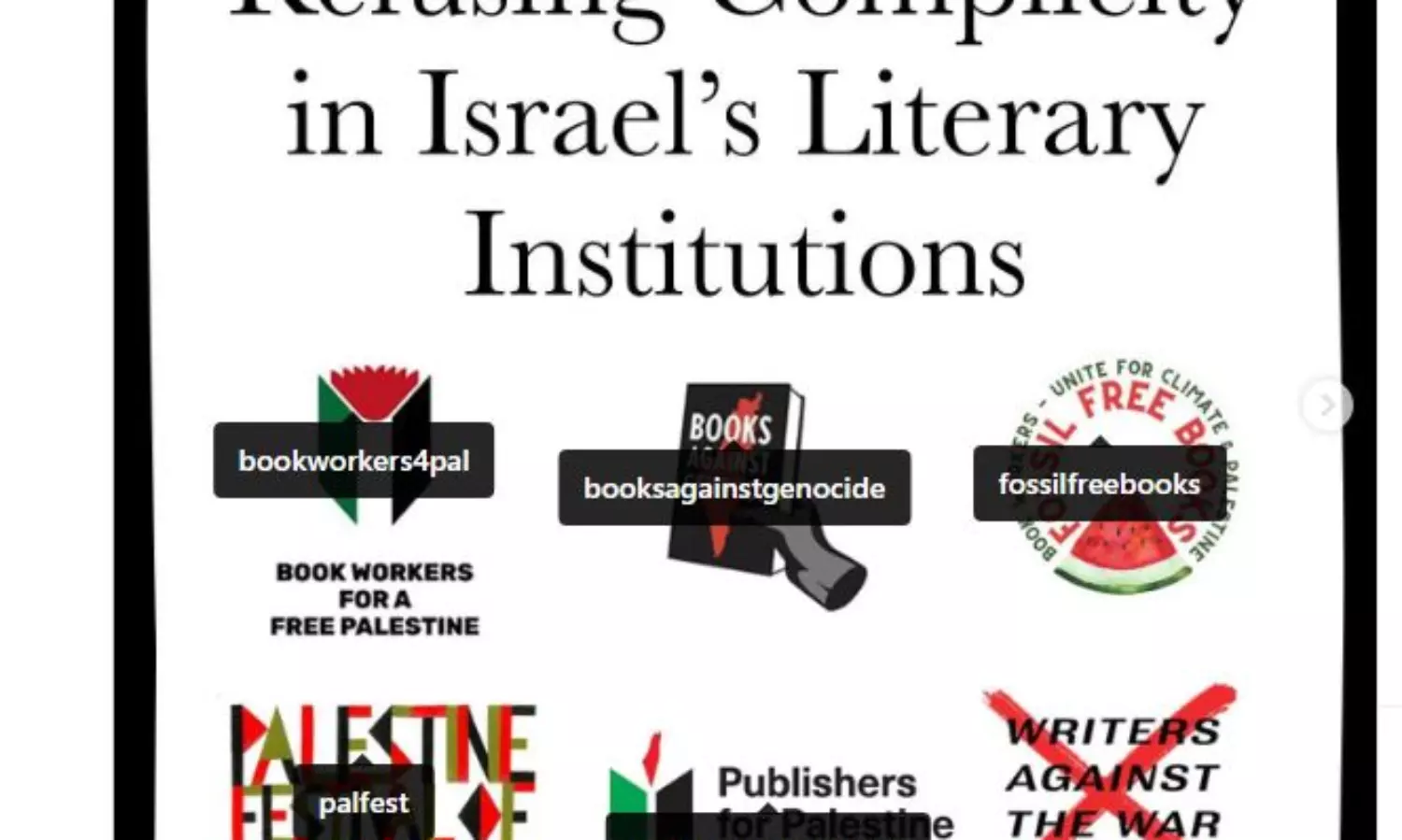 ‘Artwashing’ to obscure systemic injustices: authors against Israeli cultural institutions
