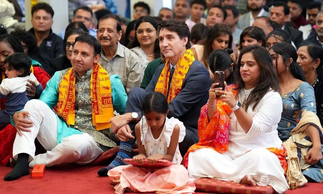 Diplomatic ties sour, but Canadian PM shares his Diwali celebrations