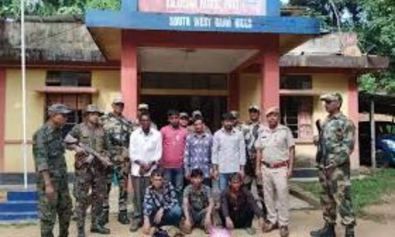 Seven Bangladeshi nationals caught by villagers and authorities in Meghalaya