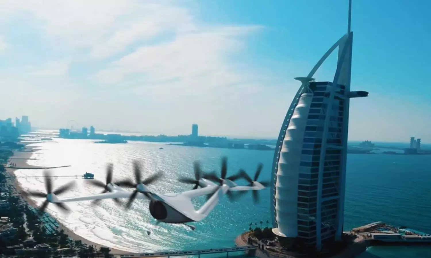 Dubai begins construction of first air taxi station near DXB