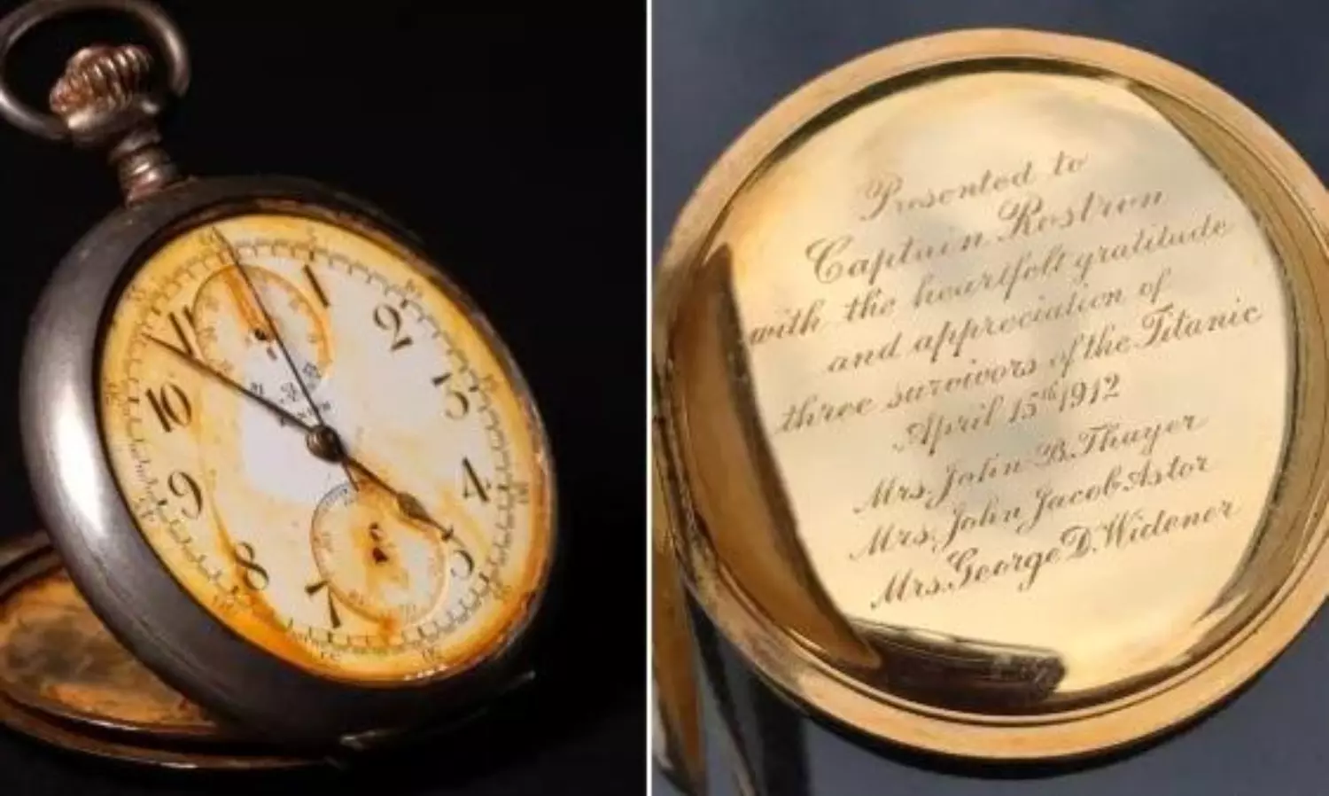 Watch gifted to captain who saved 700 Titanic passengers sold for $1.96m