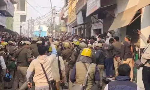 Clashes erupt in UP’s Sambhal over mosque survey, tear gas fired