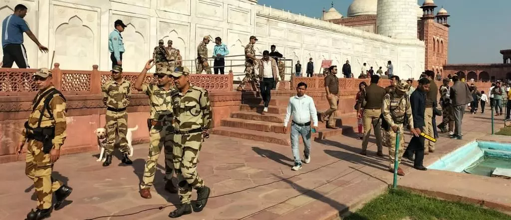 UP tourism dept gets bomb threat targeting Taj Mahal; turns out as a hoax