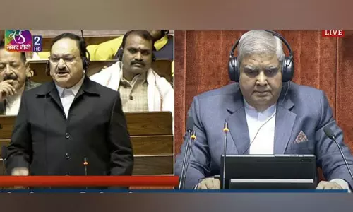 JP Nadda accuses Congress chief of insulting Rajya Sabha chairman