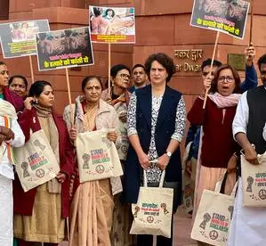 Day after row over Palestine bag, Priyanka Gandhi brings Bangladesh bag