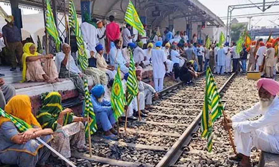 Farmers taking out ‘Rail Roko’ protest in Punjab, services to be hit