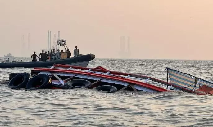 Indian Navy speedboat hits passenger ferry off Mumbai coast, 13 drown