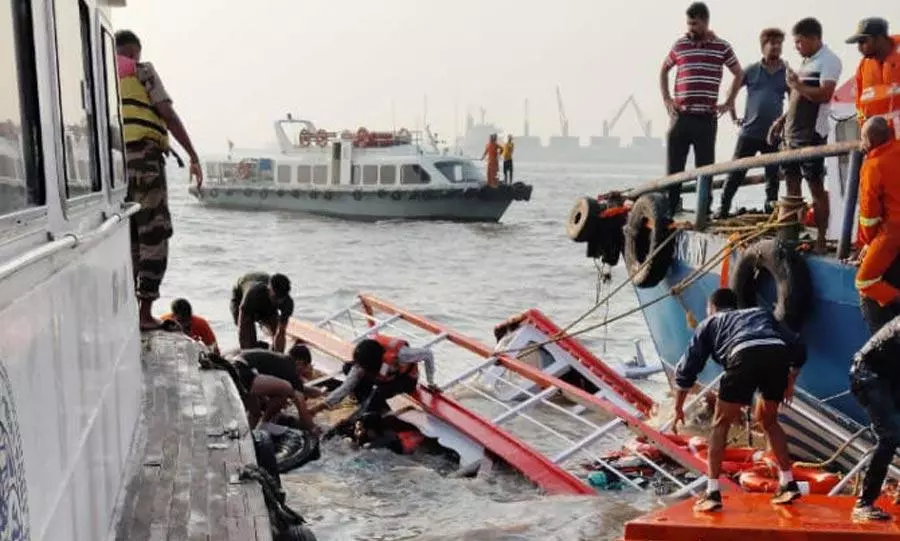 Indian Navy-ferry disaster: Search for 2 feared missing in Arabian Sea