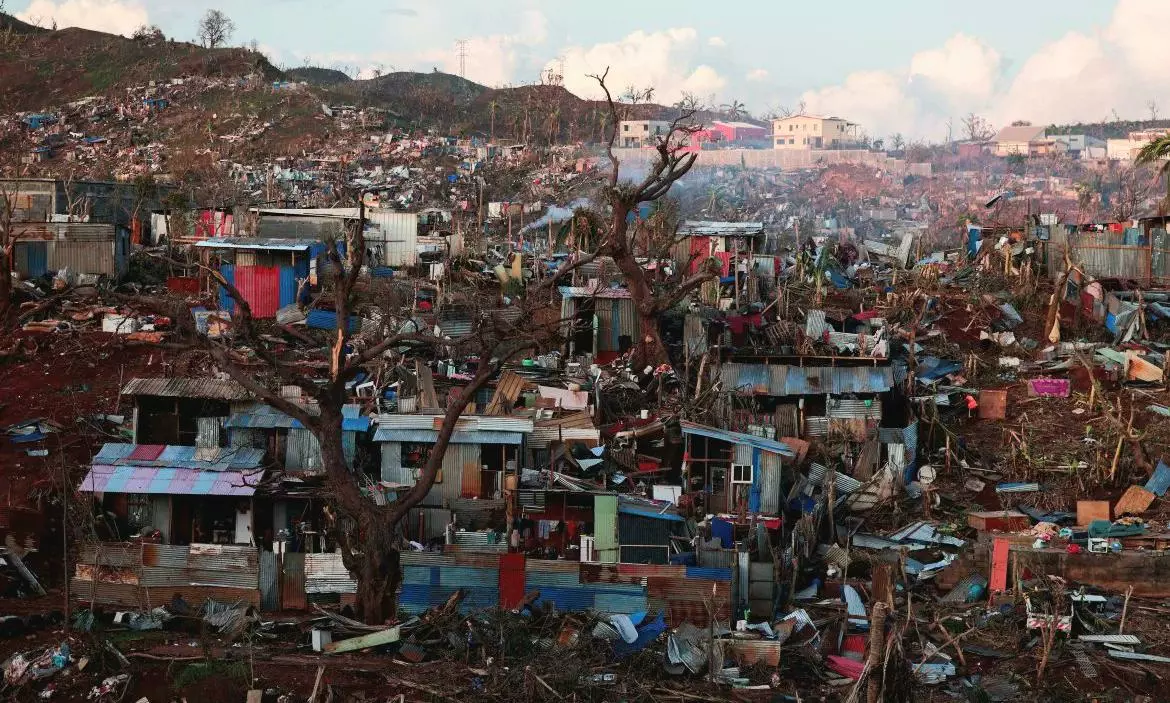 Macron arrives in Mayotte to survey Cyclone Chido devastation