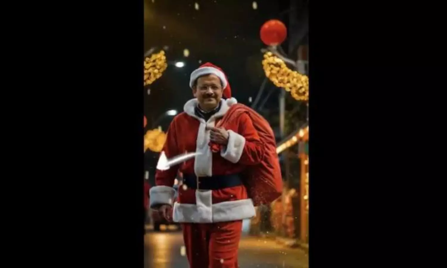 AAP releases AI video showing ‘ Santa Kejriwal’ with gifts