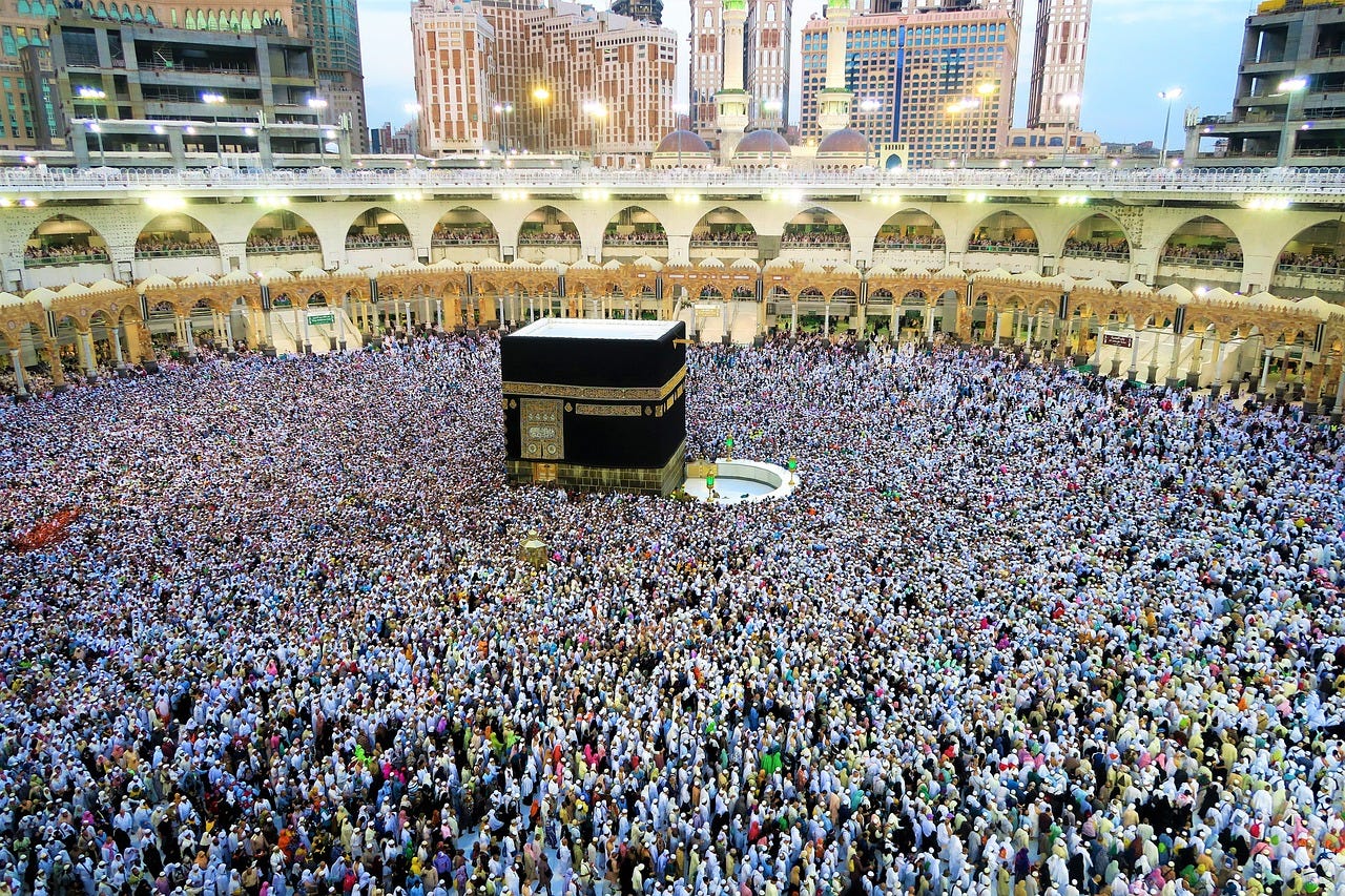 Kaaba at Masjid Al Haram in Makkah