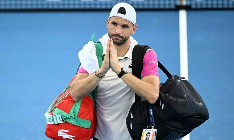 Grigor Dimitrov retires hurt from Brisbane International semifinal