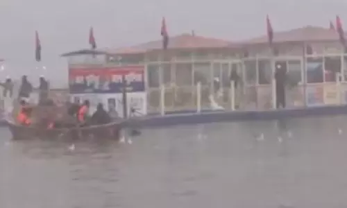 UP police set up floating police post at Maha Kumbh to help devotees