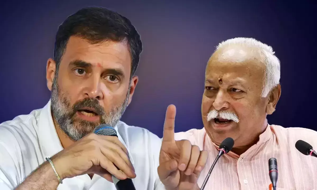 Treason: Rahul Gandhi slams Mohan Bhagwats true independence remark