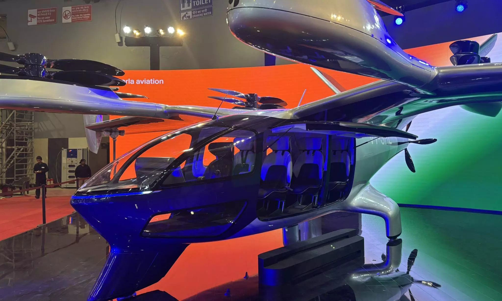 India unveils first flying taxi prototype at auto expo 2025