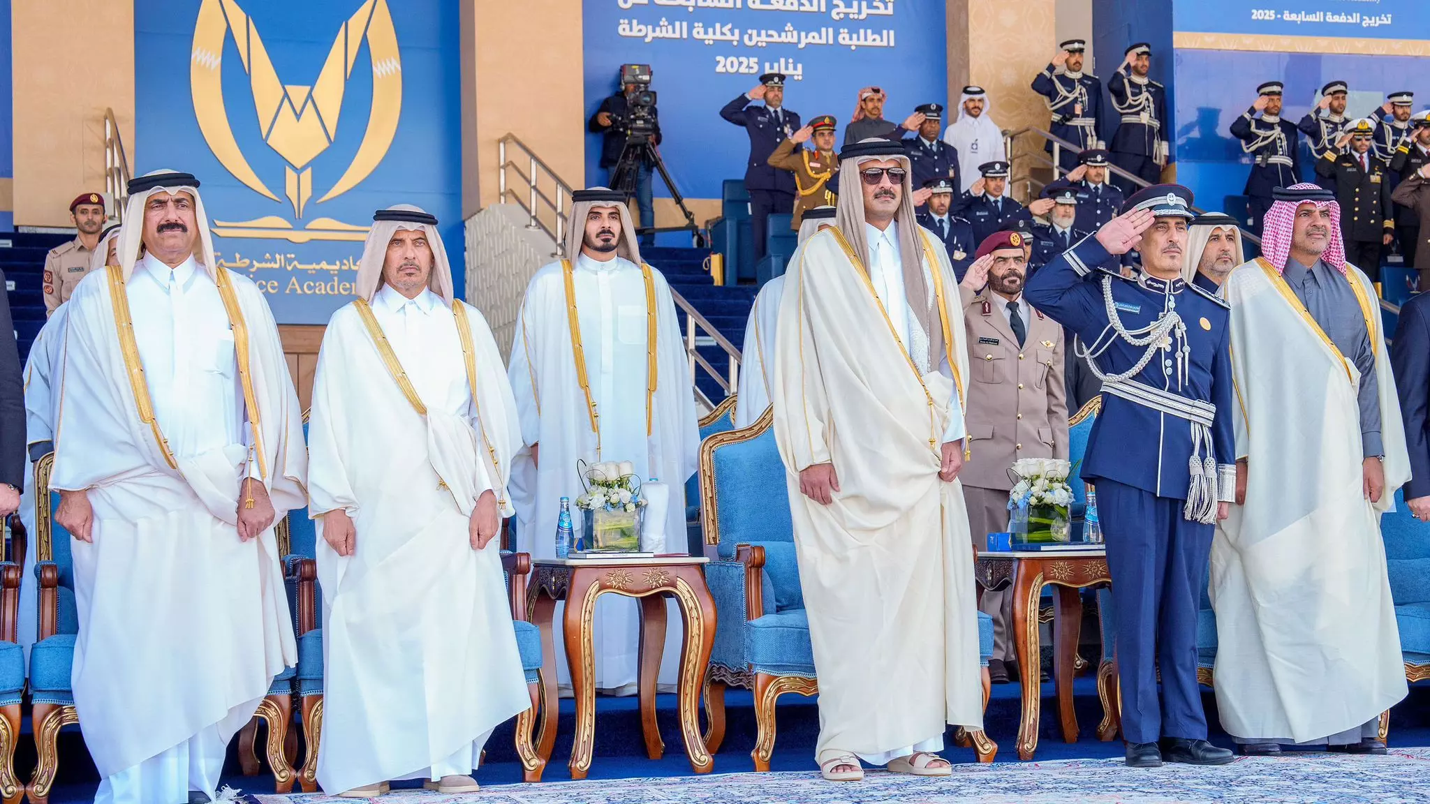 Qatar Amir patronises graduation ceremony of 7th batch Police College cadets