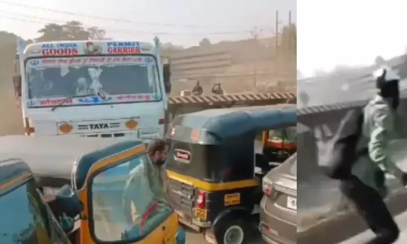 Trailer goes haywire, hits 50 vehicles in Mumbai: Video!