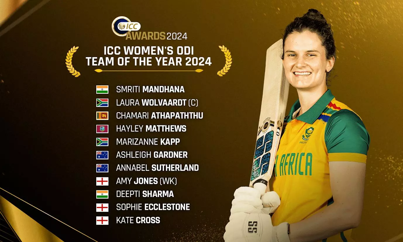 Mandhana, Deepti make it to women’s ODI Team of the Year