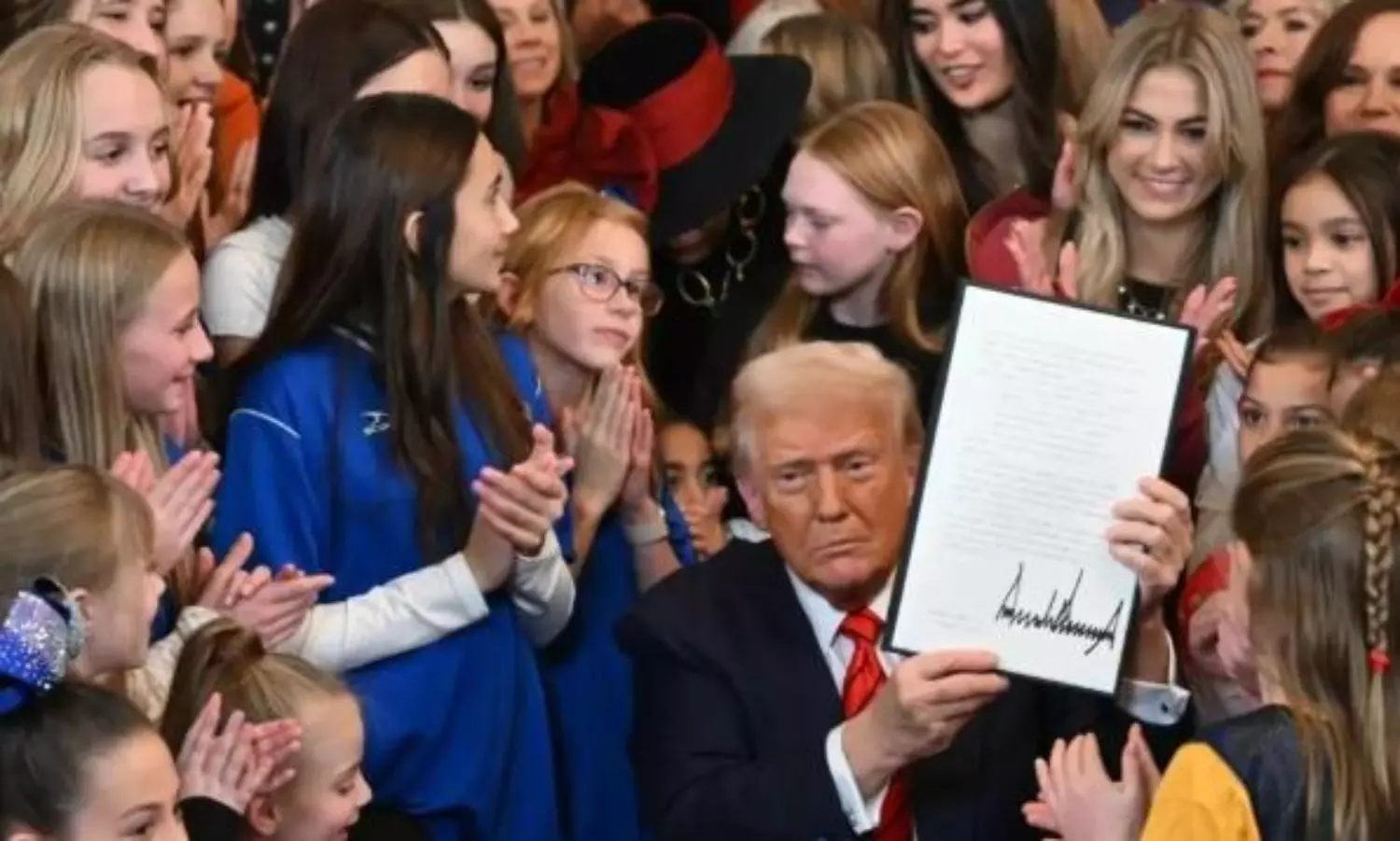 Trump bans transgender athletes from participating in womens sports