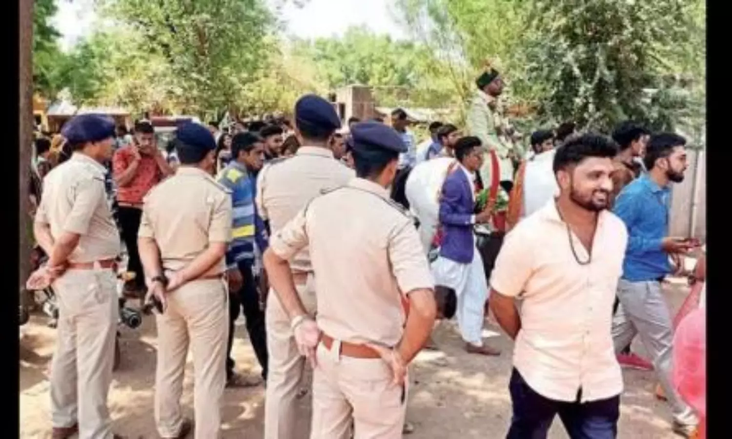 Dalit groom rides horse for wedding with 145 cops escorting him