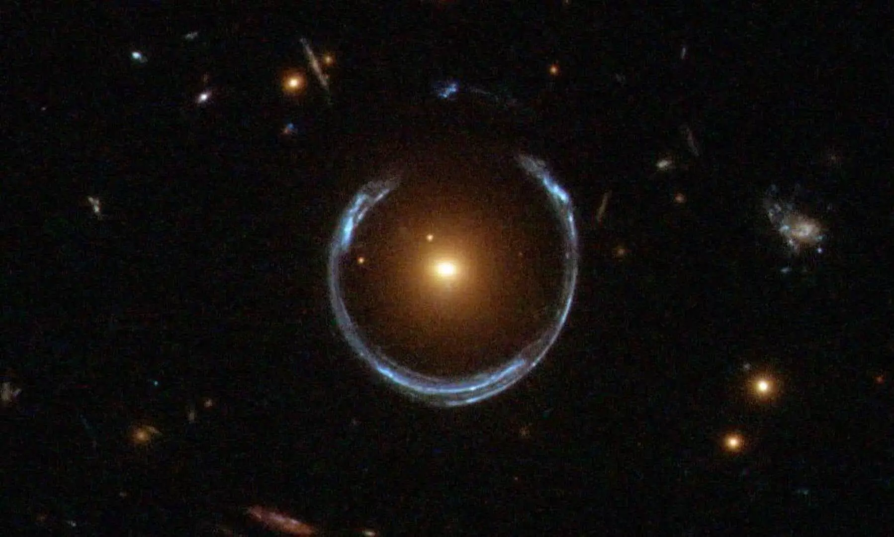 Euclid telescope captures rare Einstein ring, revealing hidden galaxy