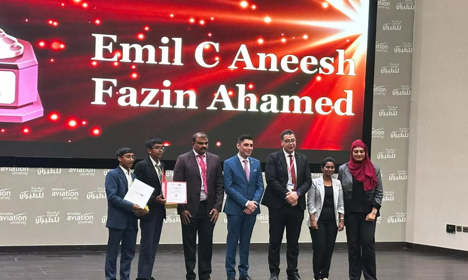 Crescent English High School students win AI competition in Dubai