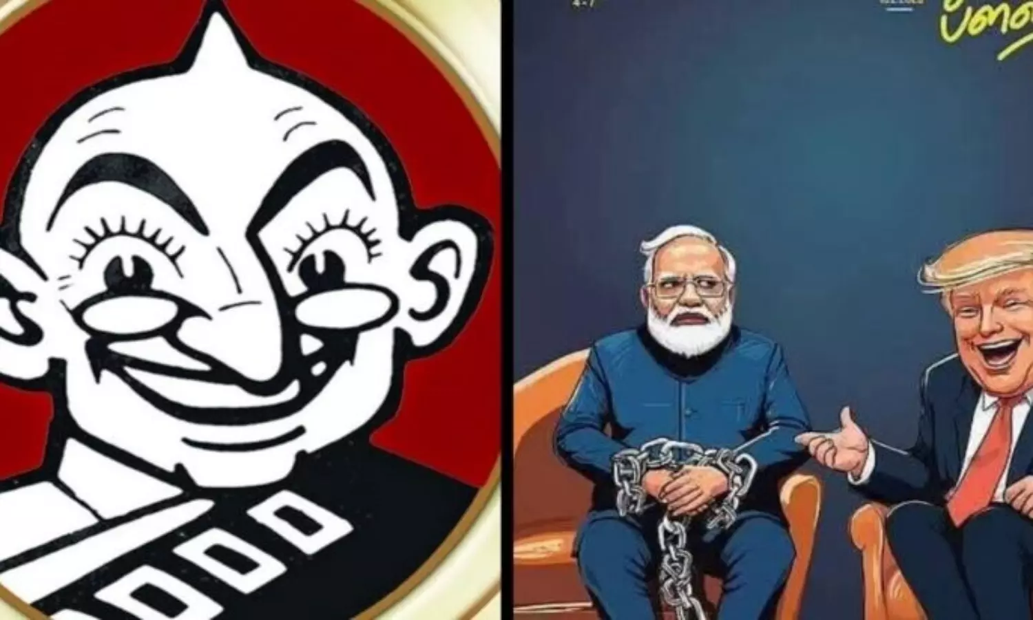 Modi-Trump cartoon leads to Vikatan website blockage after BJP leader’s complaint
