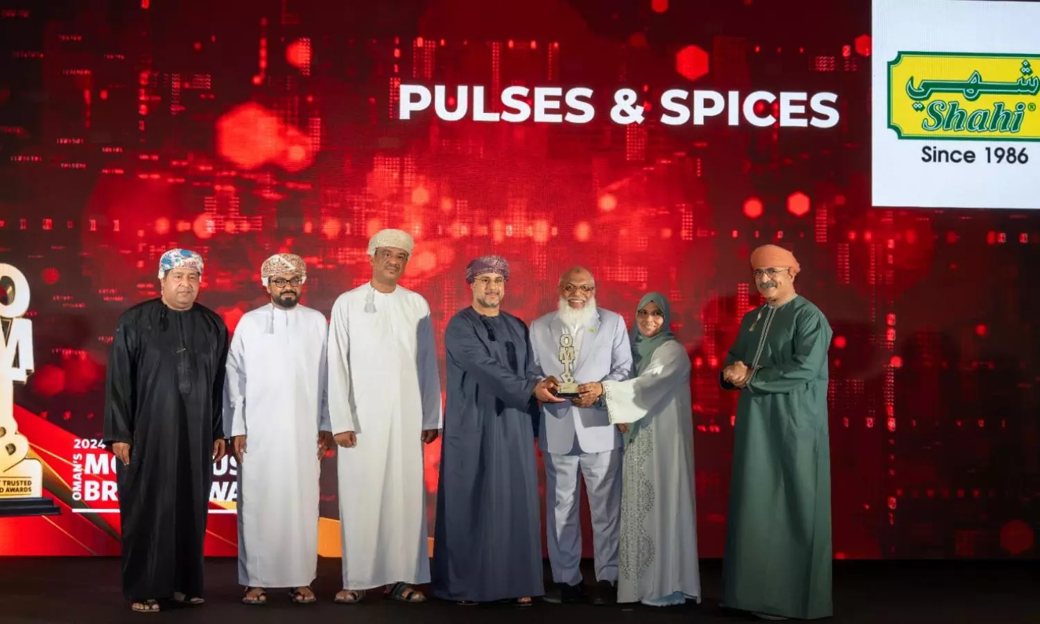 Shahi Foods & Spices wins Omans most trusted brand for third year in a row
