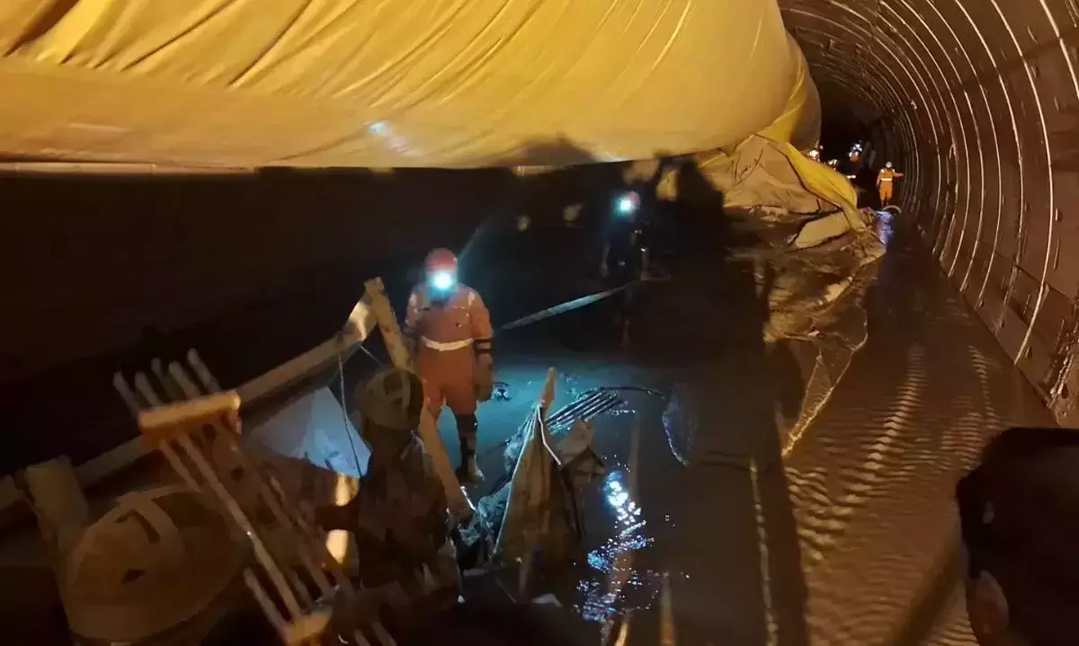 ‘Very remote’ survival chance for 8 trapped in Telangana tunnel: Minister