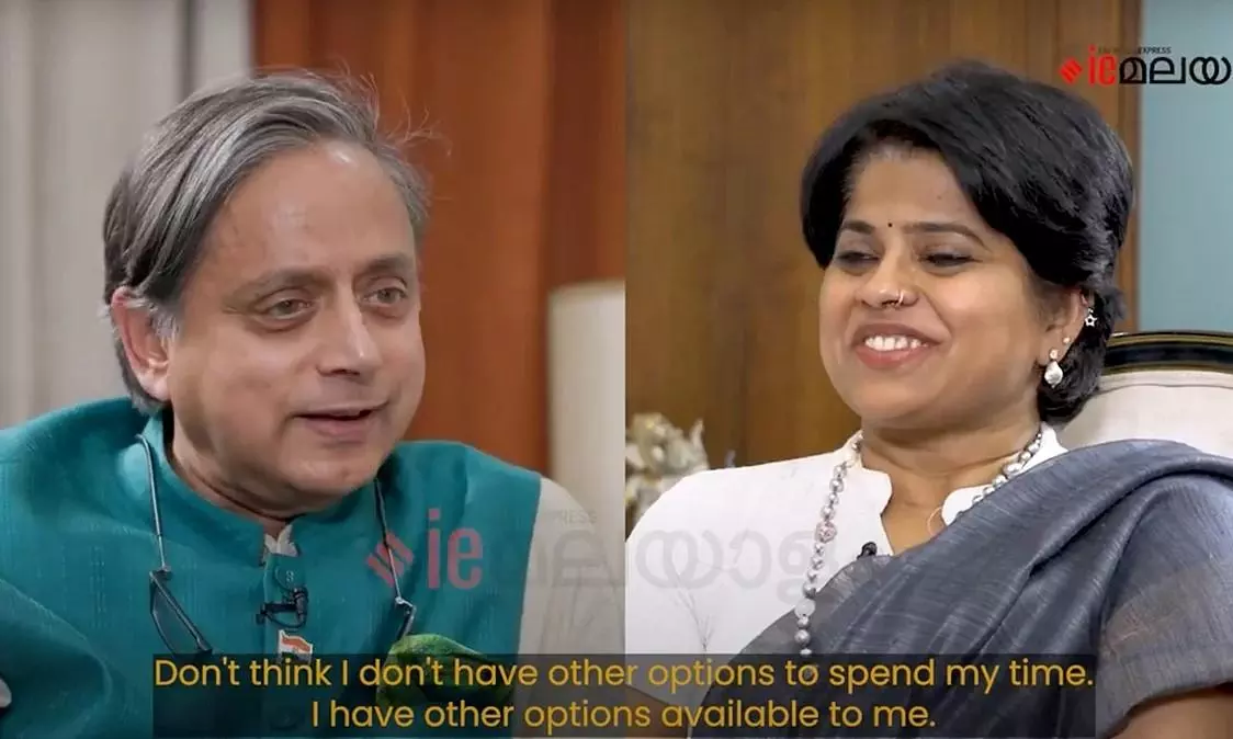 Tharoor criticises Indian Express over misrepresentation of remarks Tharoor criticises Indian Express over misrepresentation of remarks