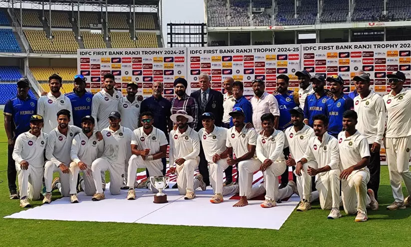 Ranji Trophy: final ends in draw; Kerala loses dream title inches away
