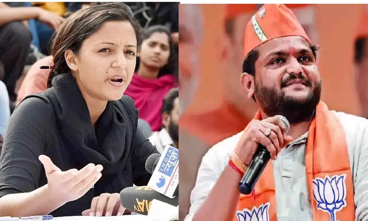 Cases against Shehla Rashid and Hardik Patel withdrawn after aligning with BJP