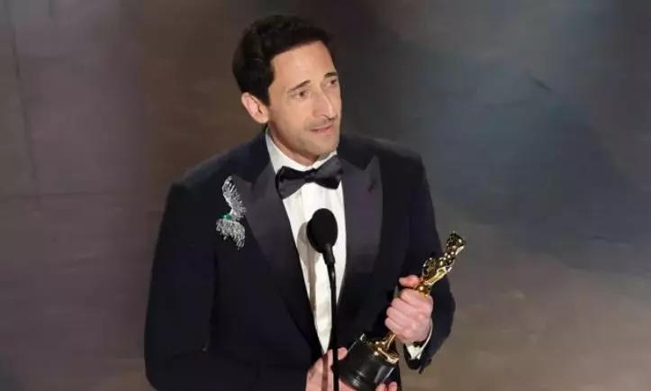 Turn the music off: Oscar winning Adrien Brody tells Academy