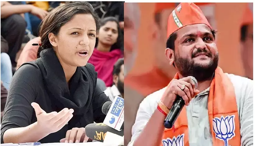 Cases against Shehla Rashid and Hardik Patel withdrawn after aligning with BJP