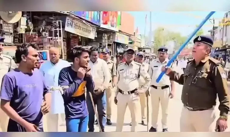 Rajasthan cops’ parade of Muslim men and forced chanting of cow’s praise challenge constitution
