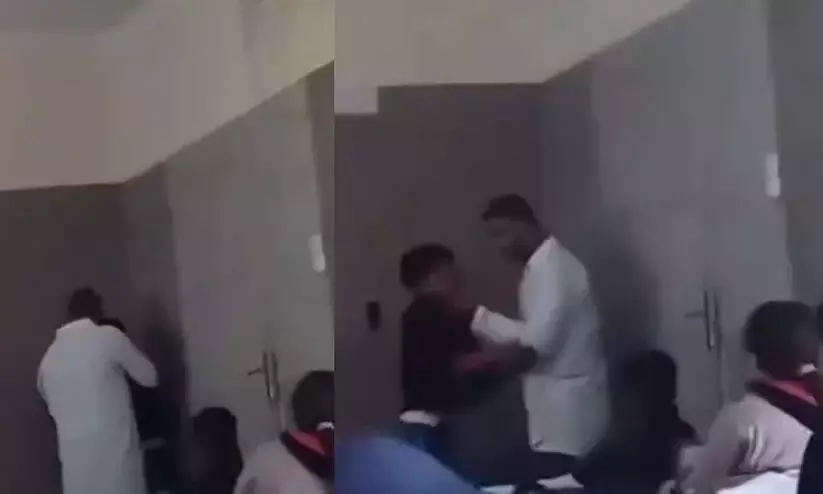 Atrocious! Uttar Pradesh teacher mercilessly beats student in video