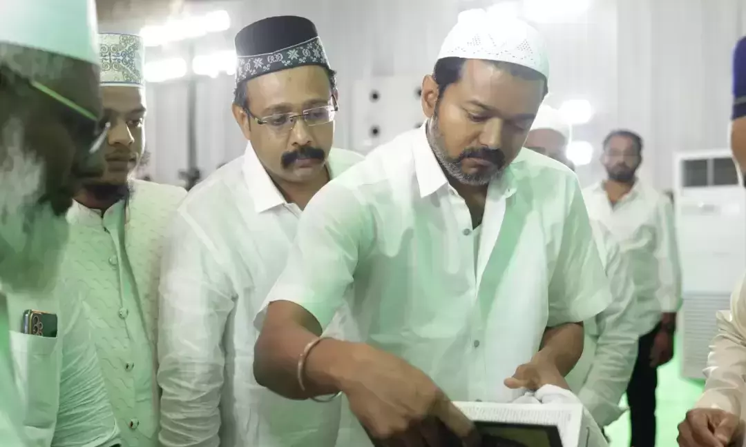 Vijay holds Ramadan fast, organises Iftar for thousands in Chennai